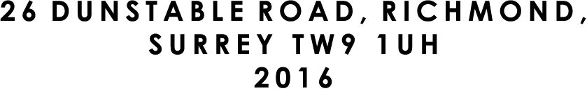 26 DUNSTABLE ROAD, RICHMOND, SURREY TW9 1UH 2016